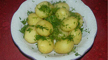 Рецепт - Отварной молодой картофель