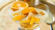 Рецепт - Апельсиновый десерт в молочном соусе с карамелью