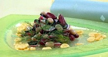 Рецепт - Теплый салат из фасоли