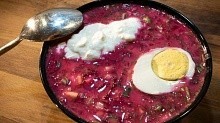 Рецепт - Холодный литовский борщ (шалтибарщай)