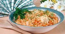 Рецепт - Плов из морского гребешка