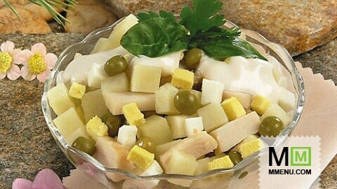 Салат из гребешков с овощами Салат из гребешков с овощами