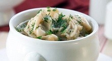 Рецепт - Суп пельменный в горшочке «Фантазия»