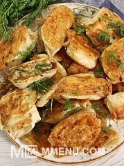 Приготовление блюда по рецепту - Горячие рулетики из лаваша с двумя видами начинки.. Шаг 3