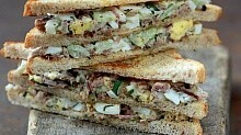 Рецепт - Сэндвич с яичным салатом и цесаркой