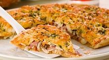 Рецепт - Пицца с ветчиной и ананасом