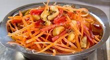 Рецепт - Салат из моркови с орехами кешью