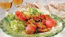 Рецепт - Куриная грудка с арбузом