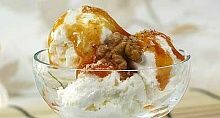 Рецепт - Мороженое с абрикосовым соусом