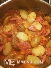 Приготовление блюда по рецепту - Галисийское картофельное рагу с чоризо. Шаг 14