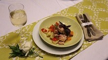 Рецепт - Кролик с овощами, тушёный в белом вине