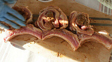 Рецепт - Свиная корейка в горчичном маринаде.