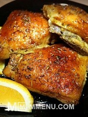 Приготовление блюда по рецепту - Курица запеченная в апельсиновом маринаде. Шаг 6