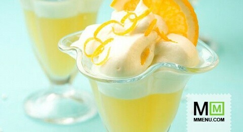 Десерт из маскарпоне с апельсиновым желе