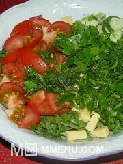 Приготовление блюда по рецепту - Легкий летний салат. Шаг 1