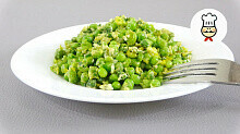 Рецепт - Рецепт вкусного зеленого горошка на ужин