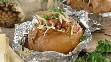 Рецепт - Картофель, фаршированный грибами