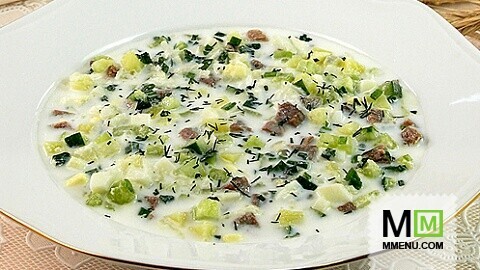 Окрошка с редькой Окрошка с редькой