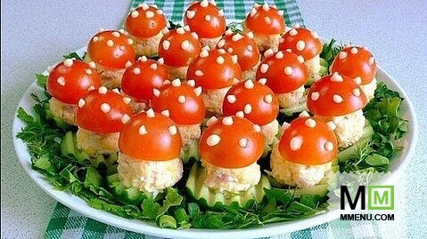 Закуска "Мухоморчики" Закуска "Мухоморчики"