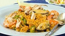 Рецепт - Паэлья с морепродуктами
