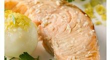 Рецепт - Филе лосося с молодым картофелем