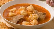 Рецепт - Флол (суп из говядины с пшеничными клецками по-армянски)