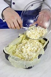 Приготовление блюда по рецепту - Запеканка из капусты с рисом. Шаг 4