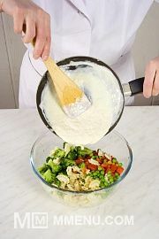 Приготовление блюда по рецепту - Запеканка с макаронами и овощами. Шаг 3