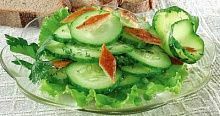 Рецепт - Зеленый салат с маслом и уксусом
