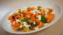 Рецепт - Тёплый салат с печёной морковью