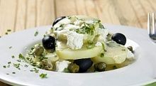 Рецепт - Картофельный салат с сыром фета