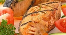 Рецепт - Маринованная семга на гриле