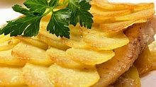 Рецепт - Рыба в картофельной «чешуе»