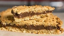 Рецепт - Овсяное печенье с шоколадной начинкой