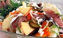 Рецепт - Салат с сельдью и овощами