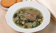 Рецепт - Суп мясной со шпинатом