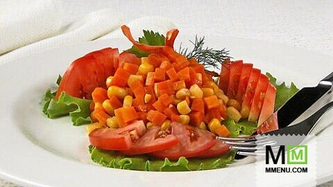 Салат из моркови и кукурузы