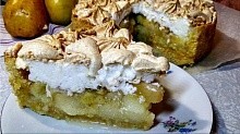 Рецепт - Яблочный пирог с безе