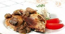Рецепт - Цыпленок с грибами