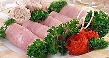 Рецепт - Ветчинные рулетики с хреном
