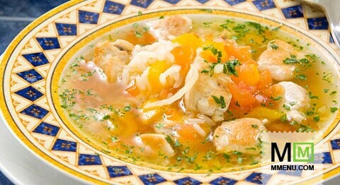 Куриный суп с овощами Куриный суп с овощами