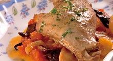Рецепт - Кролик в белом вине с овощами