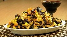 Рецепт - Мясной салат с древесными грибами