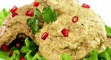 Рецепт - Курица, тушенная с ореховым соусом