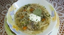 Рецепт - Грибной суп-лапша.