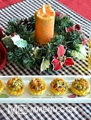 Приготовление блюда по рецепту - Буше с теплым салатом из говядины и моркови. Шаг 9