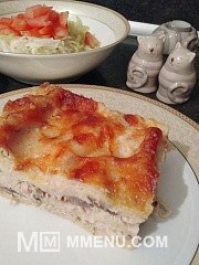 Приготовление блюда по рецепту - Лазанья с курицей и шампиньонами. Шаг 16