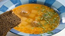 Рецепт - Суп картофельный с мясными фрикадельками (2)