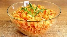 Рецепт - Салат с морковью и яйцами - видео рецепт
