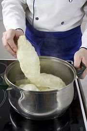 Приготовление блюда по рецепту - Запеканка из капусты с рисом. Шаг 1